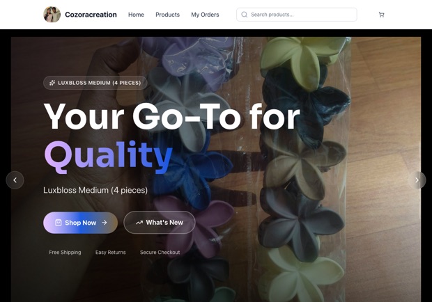 Cozoracreation — a real handmade shop running on oBizee