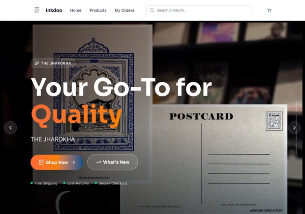 Inkdoo — a real stationery & art shop running on oBizee