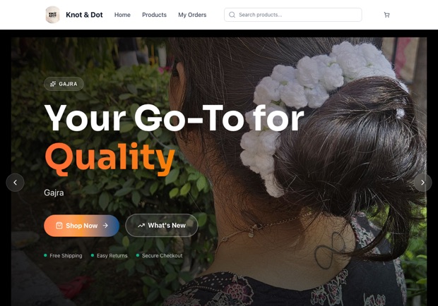 Knot & Dot — a real crochet & handmade shop running on oBizee