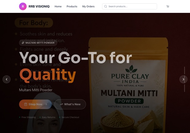 RRB VISIONIQ — a real handmade shop running on oBizee