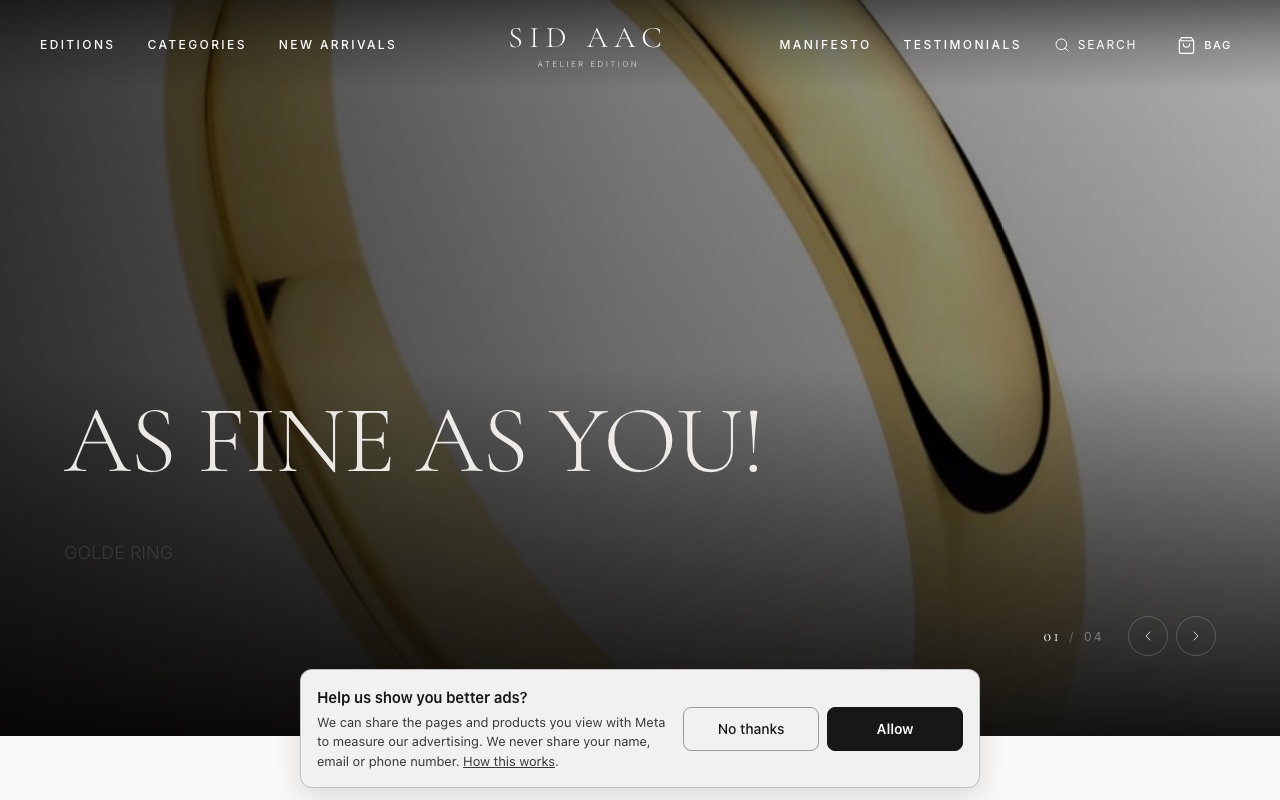 sid aac — a real jewellery shop running on oBizee