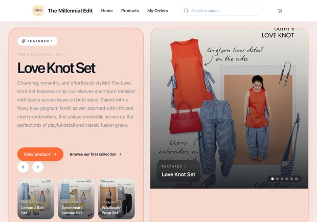 The Millennial Edit — a real handmade shop running on oBizee