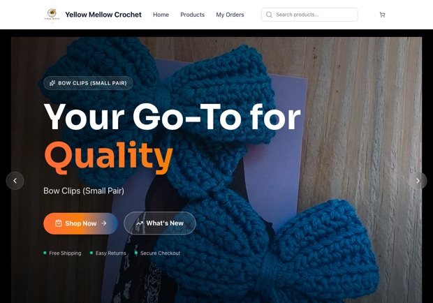 Yellow Mellow Crochet — a real crochet & handmade shop running on oBizee