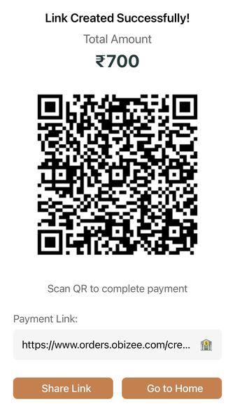 Form link generated with QR